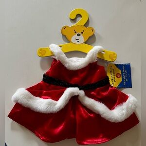Build A Bear Christmas Dress Mrs Claus Red Dress New Bab Hanger